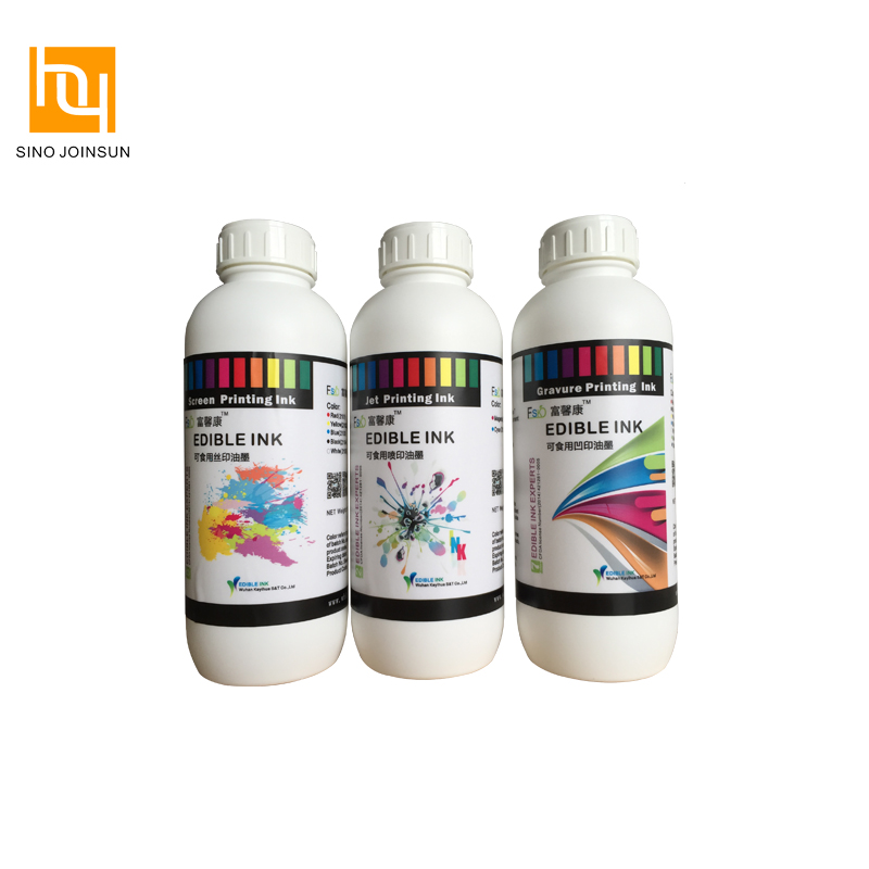 Tinta de tampografía comestible segura para la impresión de alimentos y medicamentos (Inkcare®)